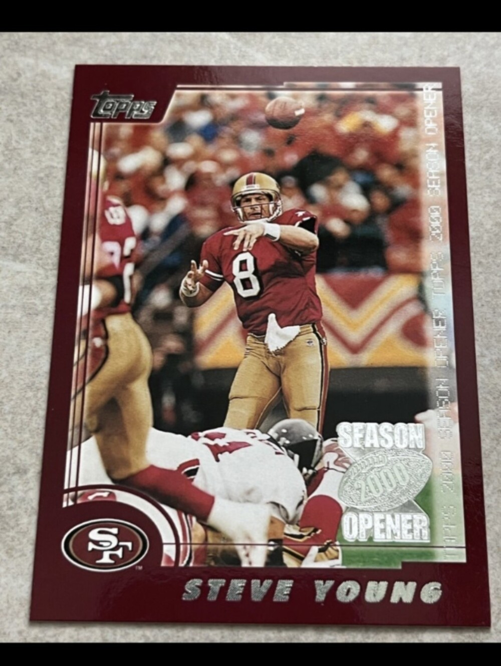 2000 Topps Season Opener #111 Steve Young NFL San Francisco 49ers